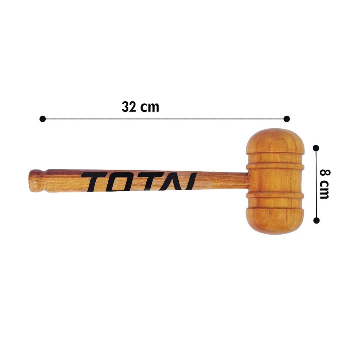 Total Bat Mallet Wooden Knocking Hammer Cricket Bat Preparation Tool