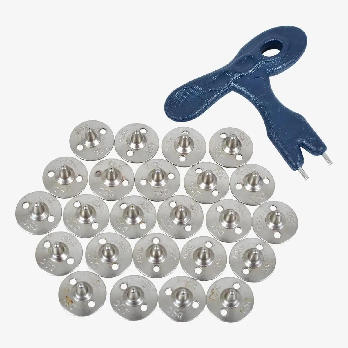 DSC Metal Cricket Spikes with Spanner (Pack of 24)