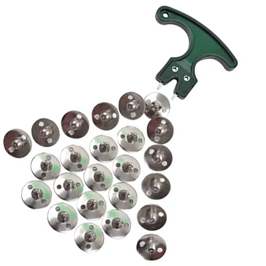 DSC Metal Cricket Spikes with Spanner Pack of 24