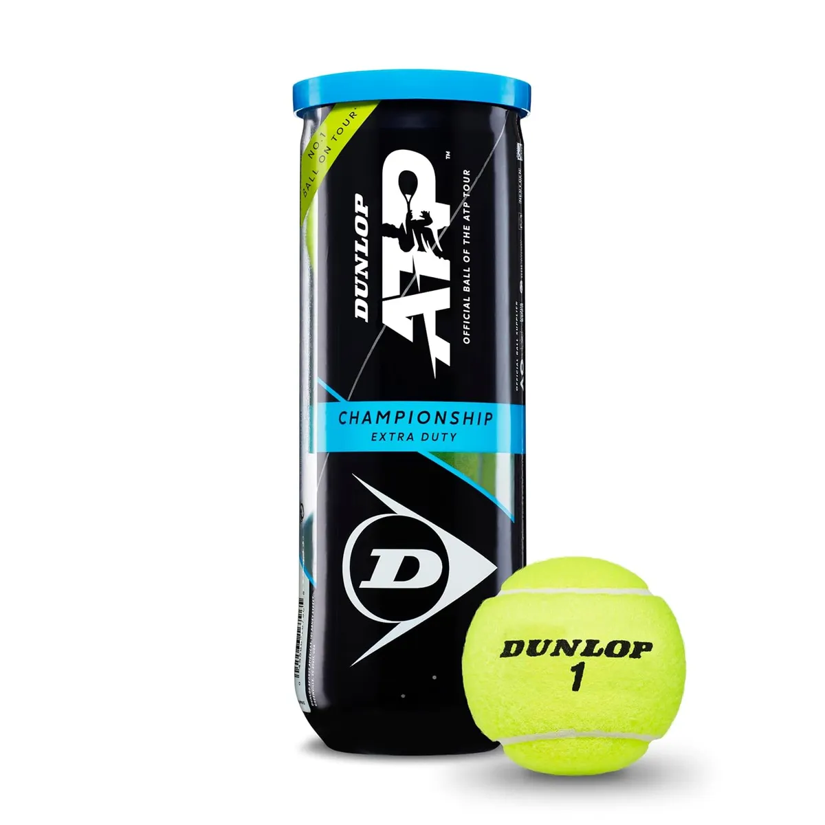 Dunlop ATP Championship Tennis Ball Extra Duty Pressurized Yellow