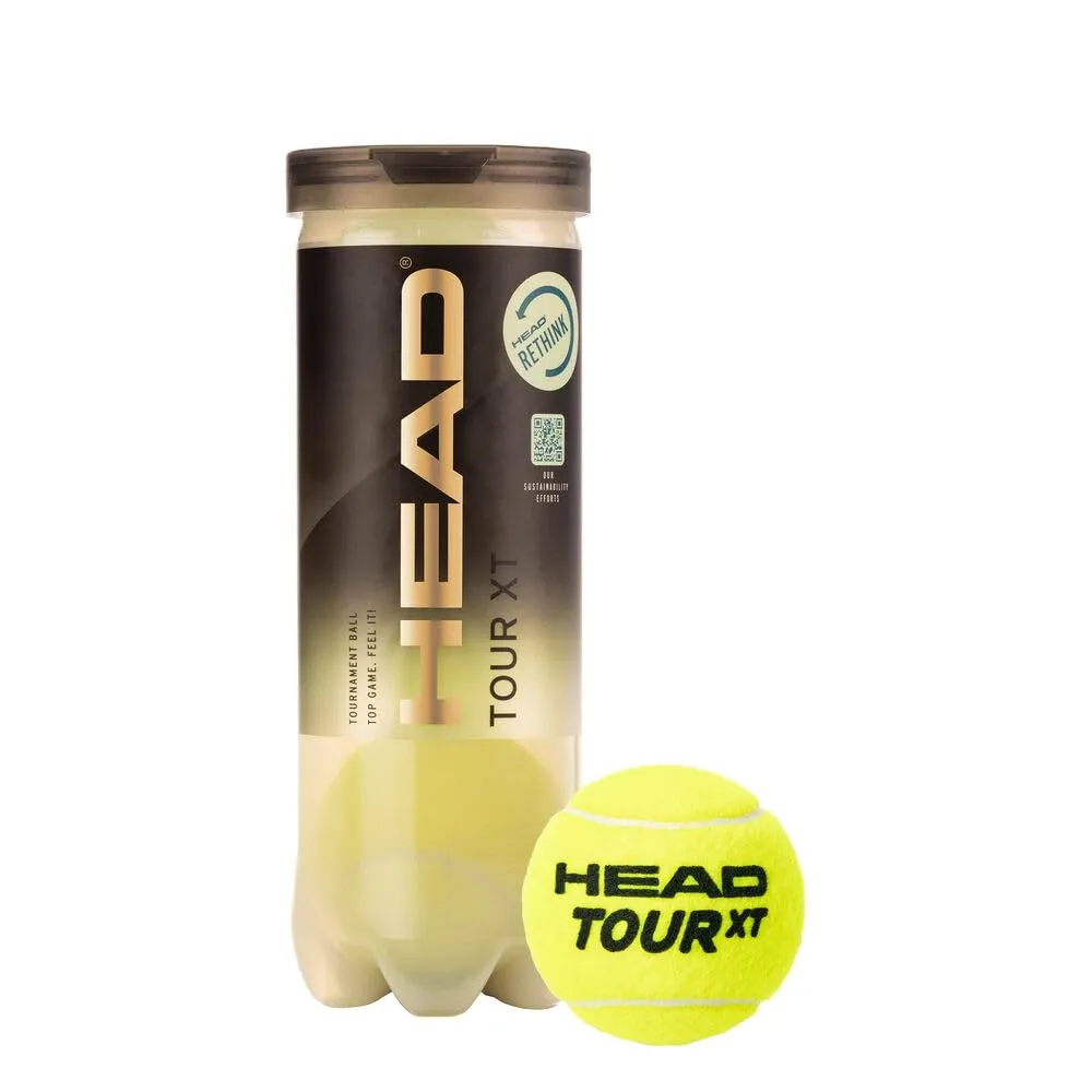 HEAD Tour XT Premium Tennis Ball Encore Core Tournament Grade Yellow