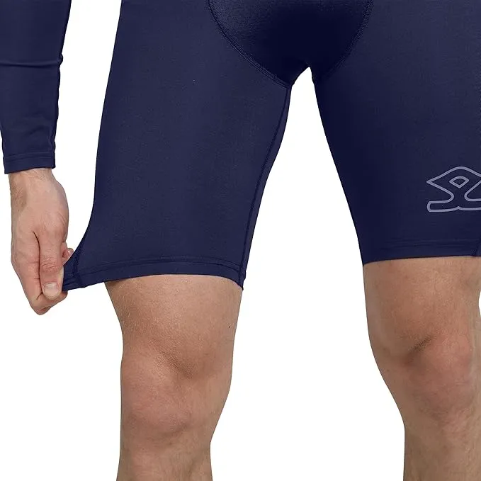 Shrey 1759 Intense Compression Shorts Navy Blue XX-Large 92% Polyester 8% Lycra Cricket Sports