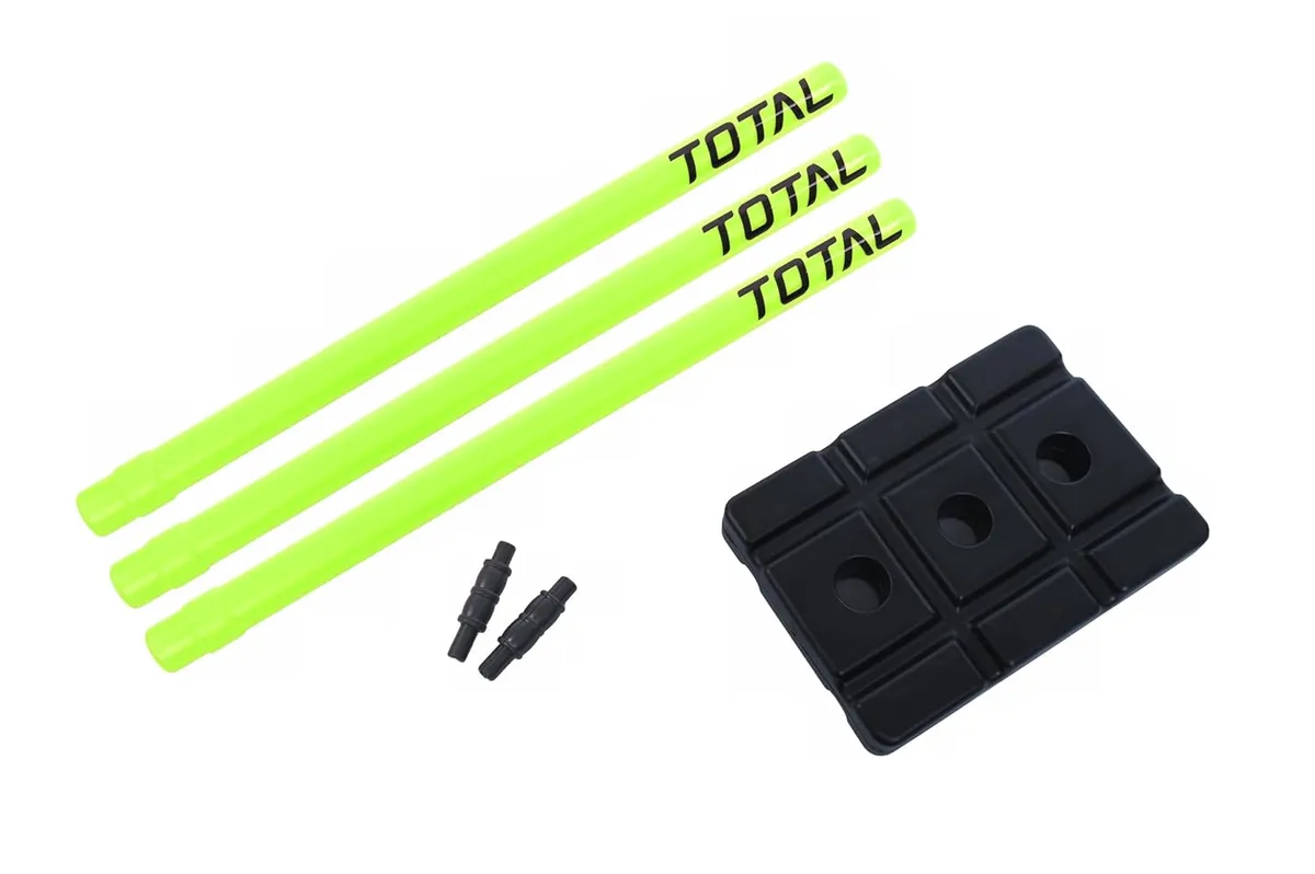 Total Plastic 3pcs Set Plastic Stumps Fluorescent Yellow