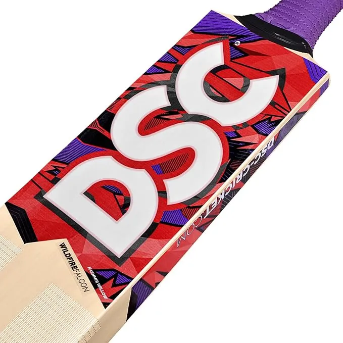 DSC Wildfire Falcon Kashmir Willow Cricket Tennis Bat Single Scoop Full Size