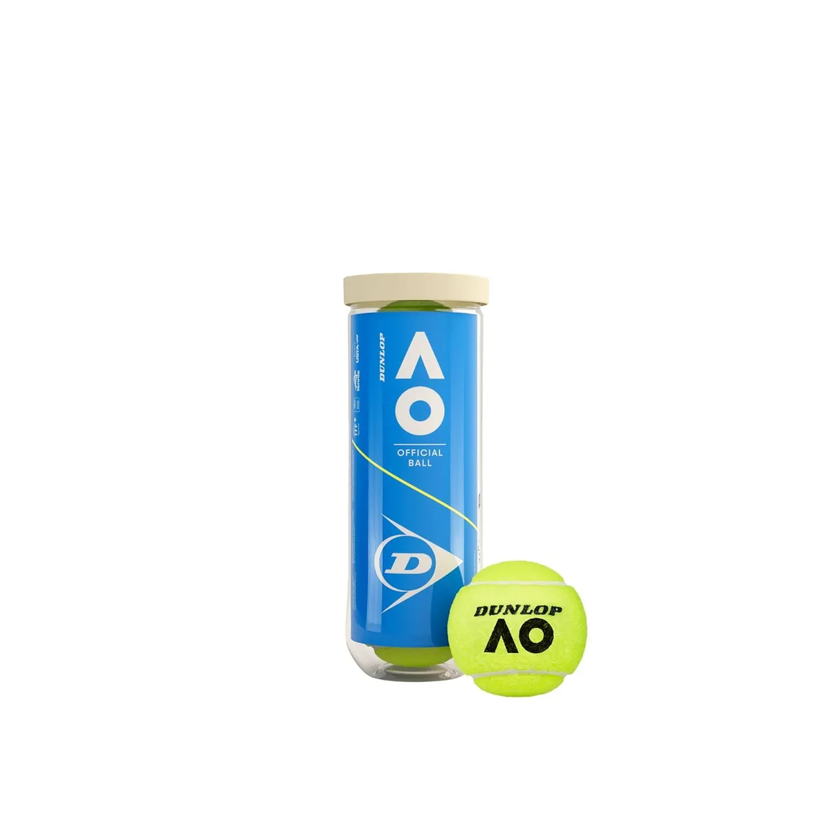 Dunlop Australian Open Tennis Ball Official Grand Slam Extra Duty Yellow