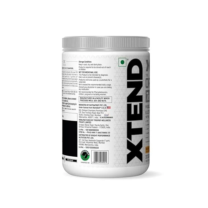 Scivation Xtend BCAA Intra Workout Mango Madness 7g BCAAs 30 Servings Zero Sugar