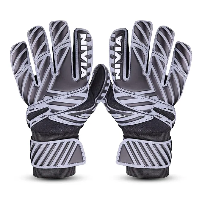 Nivia 901 Spider Goalkeeper Gloves Black Size L