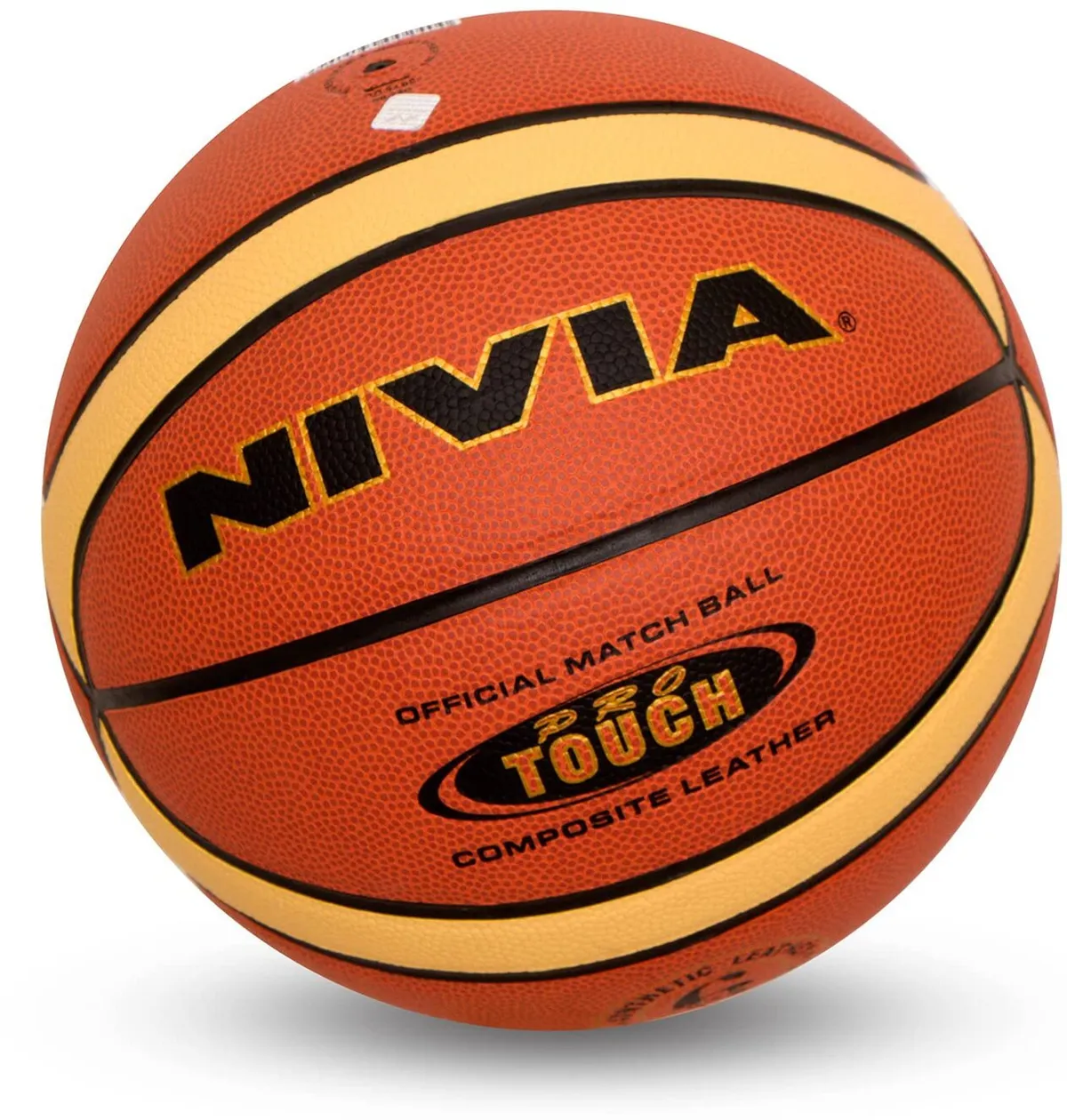 Nivia Pro Touch Basketball Size 6 FIBA Standard 14 Panels PU Leather Indoor BFI Approved