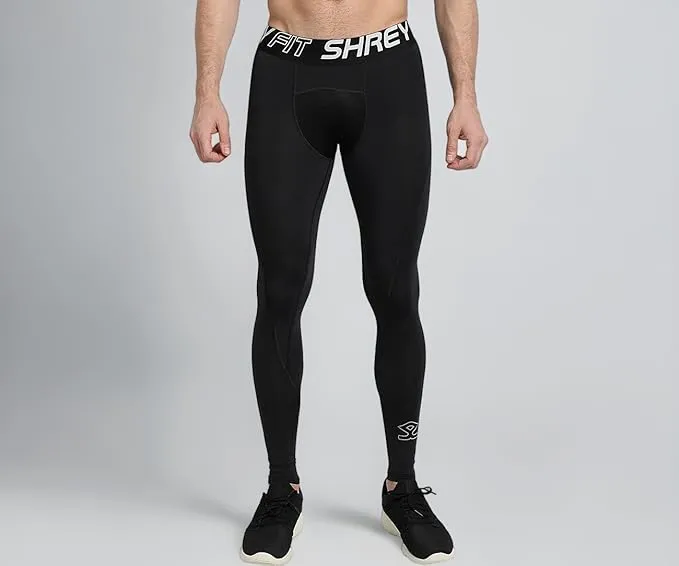 Shrey 1760 Intense Compression Long Tights Black XX-Large 92% Polyester 8% Lycra Cricket Sports
