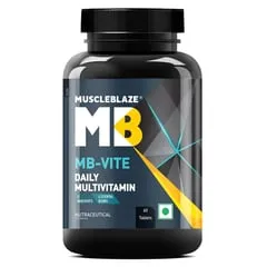 MuscleBlaze MB-Vite Daily Multivitamin 51 Ingredients 6 Blends 60 Tablets