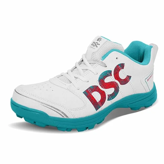 DSC Beamer X Cricket Shoes Dark Cyan White Size 8