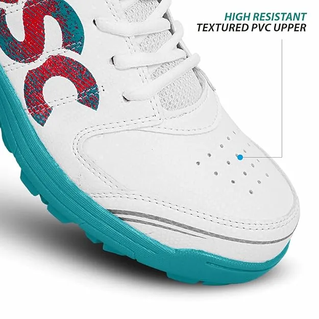 DSC Beamer X Cricket Shoes Dark Cyan White Size 8