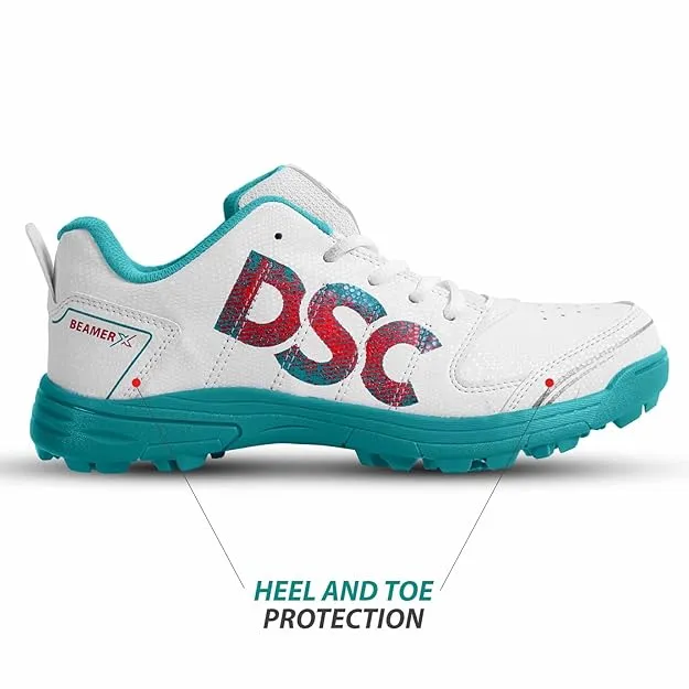DSC Beamer X Cricket Shoes Dark Cyan White Size 8