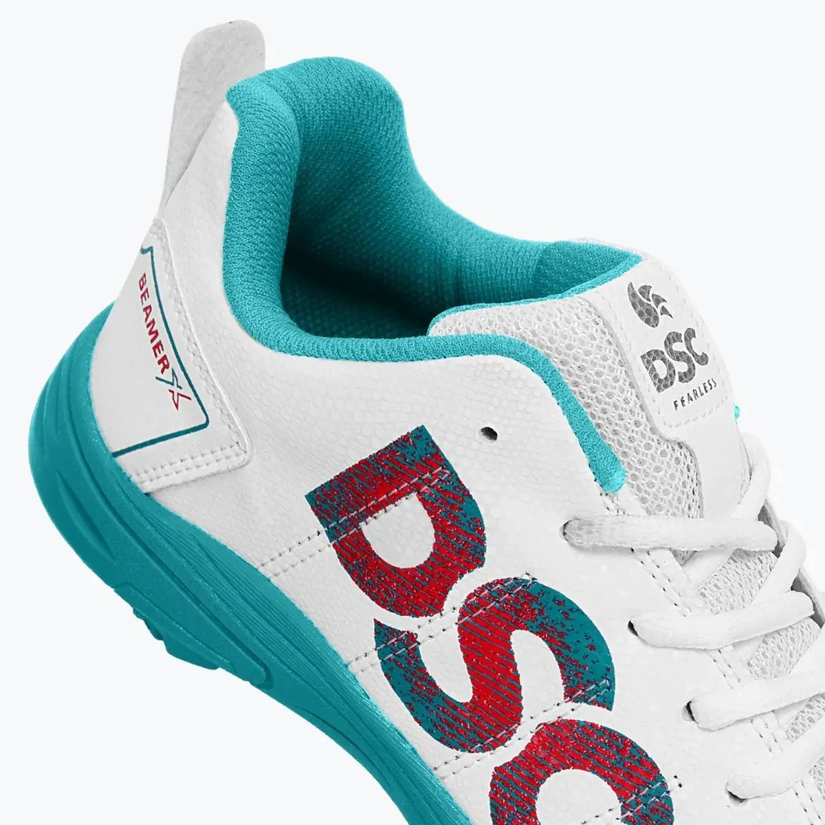 DSC Beamer X Cricket Shoes Dark Cyan White Size 8