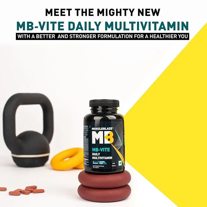 MuscleBlaze MB-Vite Multivitamin Immunity Digestive Enzymes 60 Tablets