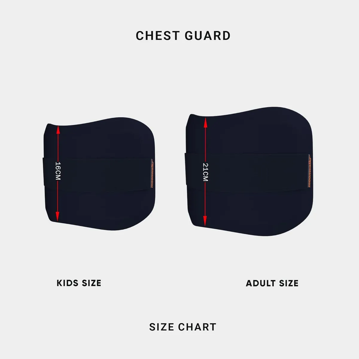Moonwalkr Cricket Chest Guard Blue Youth