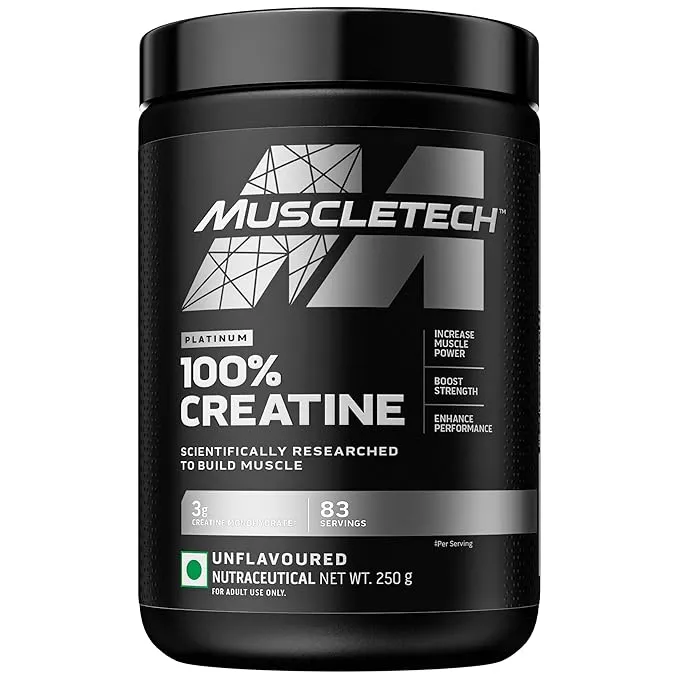 MuscleTech Platinum 100% Creatine 250g Unflavored