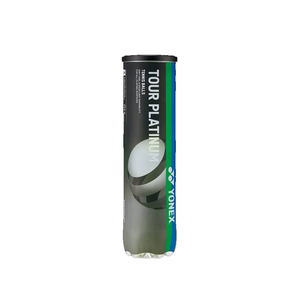 Yonex TB-TP4 Tour Platinum Tennis Ball Can of 4