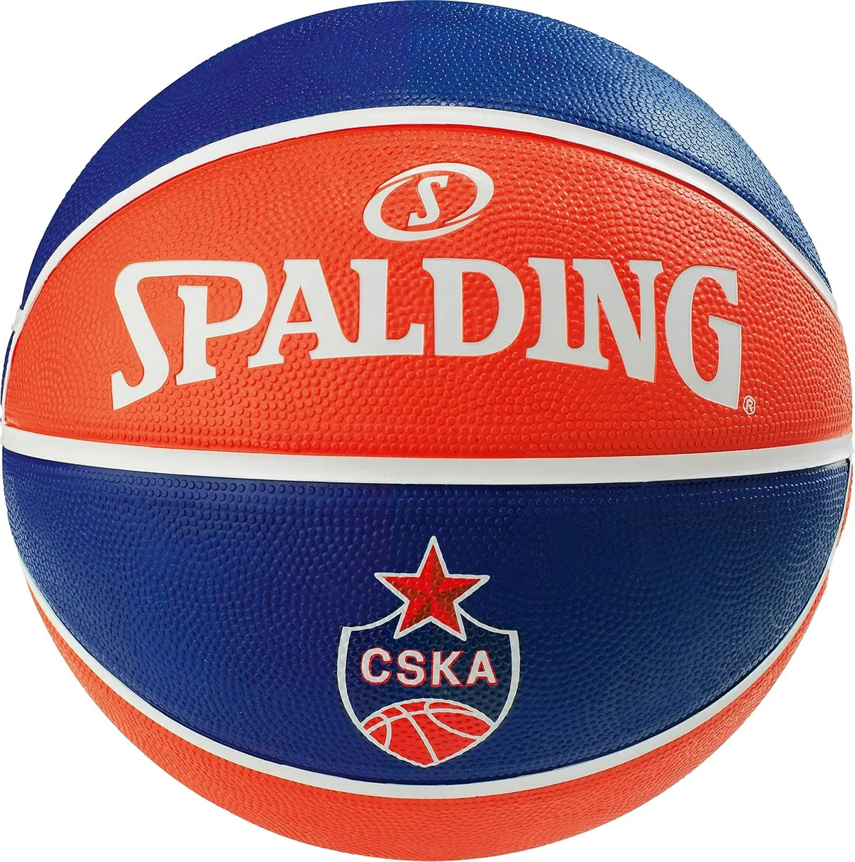 Spalding EuroLeague CSKA Moscow Basketball Size 7 Rubber Official Team Logo Indoor Outdoor