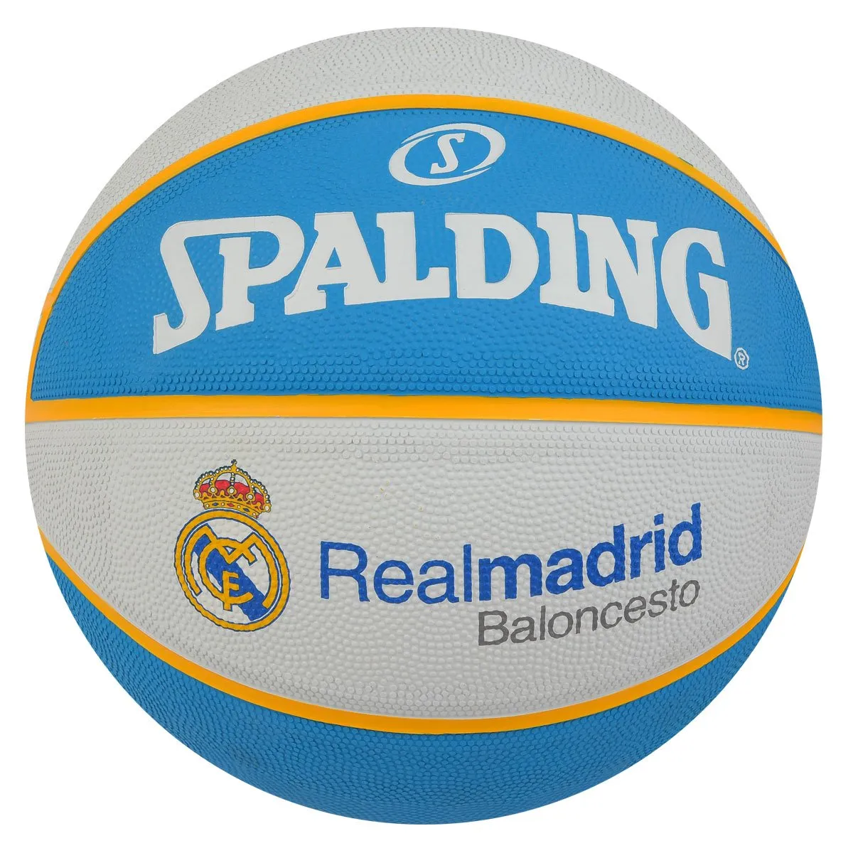Spalding EuroLeague Real Madrid Basketball Size 7 Rubber Official Team Logo Indoor Outdoor