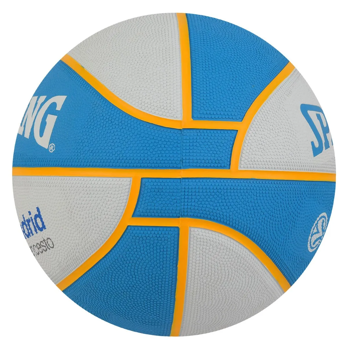 Spalding EuroLeague Real Madrid Basketball Size 7 Rubber Official Team Logo Indoor Outdoor