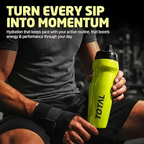 Total Pengwin Sipper Fluorescent Yellow/Black 600 ml