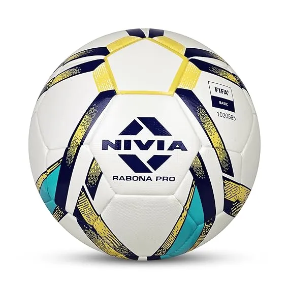 Nivia Rabona Pro Football FB80075 White Size 5