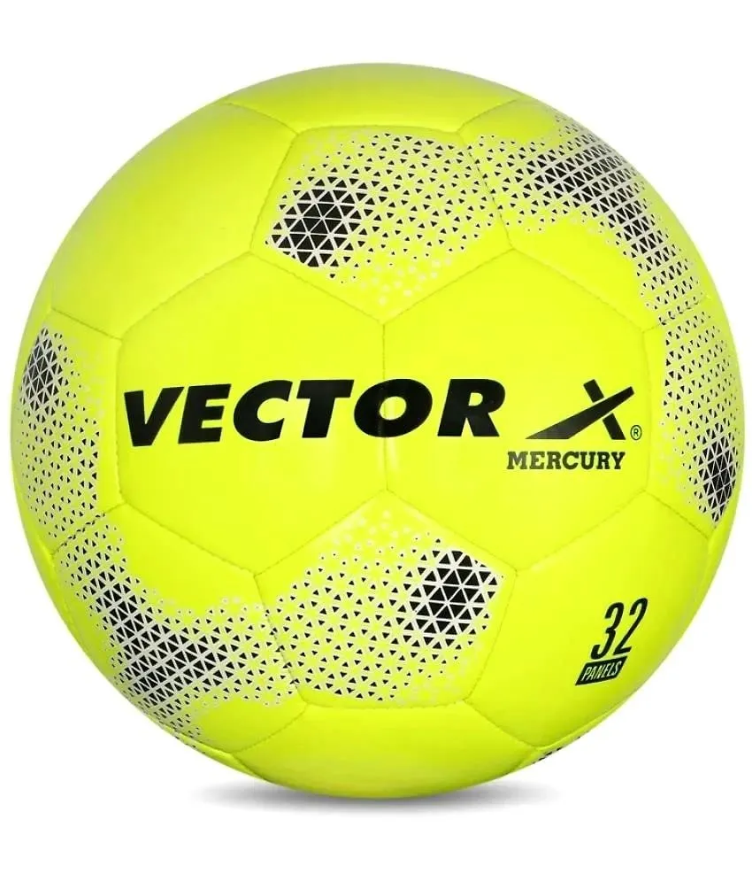 Vector X Mercury TPU Machine Stitched Football |Sports |Match |Training |Practice|Professional Soccer Football |Green Color |Size : 5