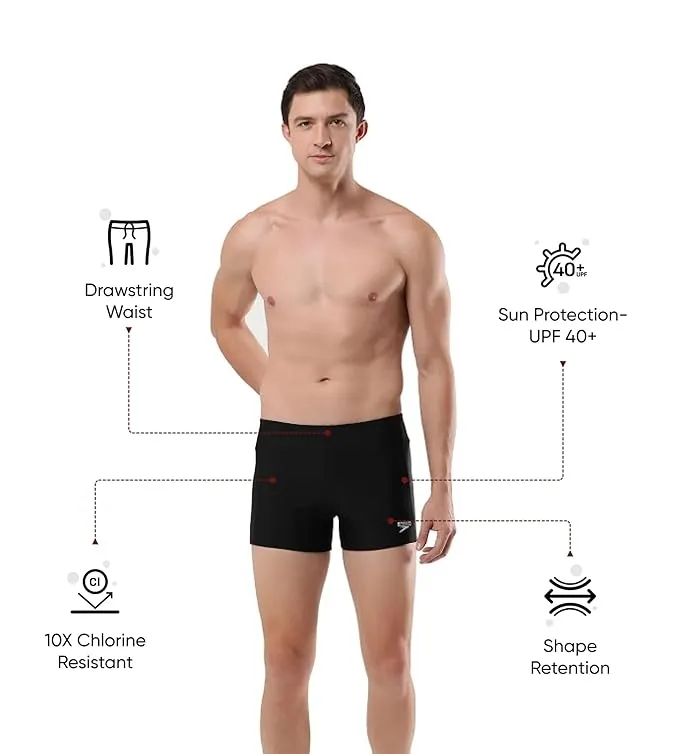 Speedo Men's Endurance 10 Essential Houston Aquashort Black Size 42