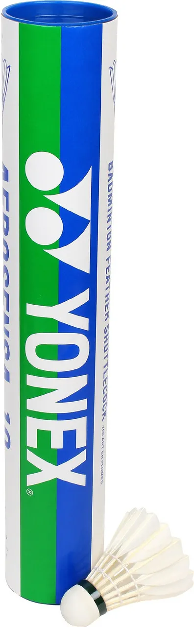 Yonex Aerosensa AS10 Badminton Feather Shuttlecock White Speed 2 Pack of 12