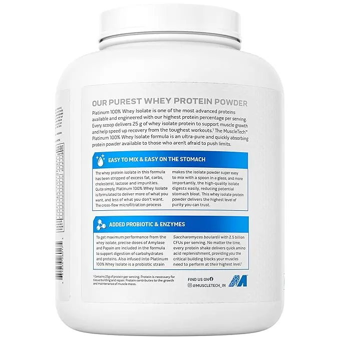 MuscleTech NitroTech Performance Whey Protein Milk Chocolate 1.81 kg (4 lb) 30g Protein 3g Creatine