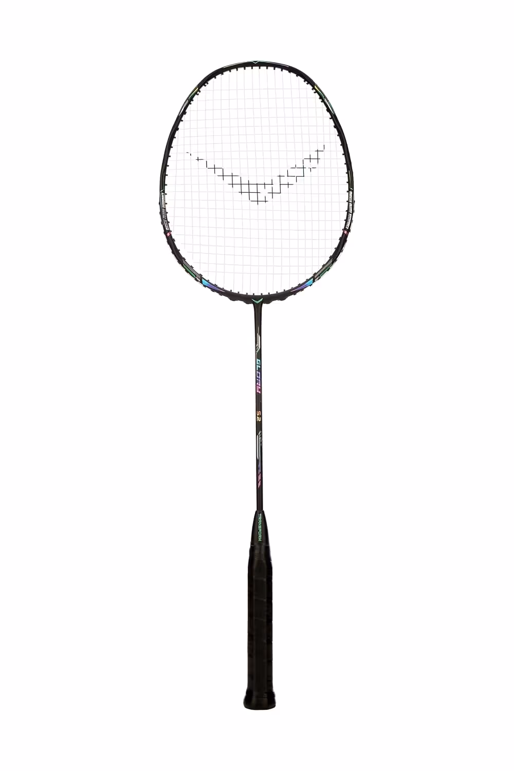 Transform Glory Badminton Racquet Black Unstrung (82g, Head Heavy)