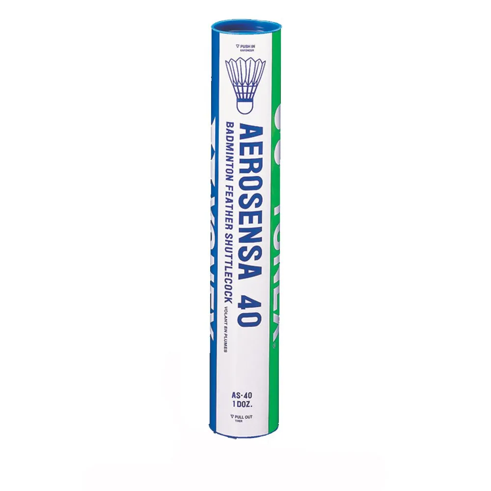 Yonex AS-40 Badminton Feather Shuttlecock (Pack of 12)