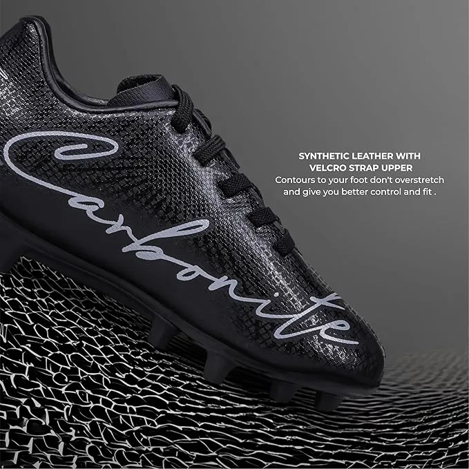 NIVIA Carbonite 6.0 Kids Football Stud Shoes Black UK S11