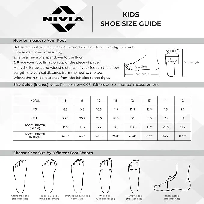 NIVIA Carbonite 6.0 Kids Football Stud Shoes Black UK S11