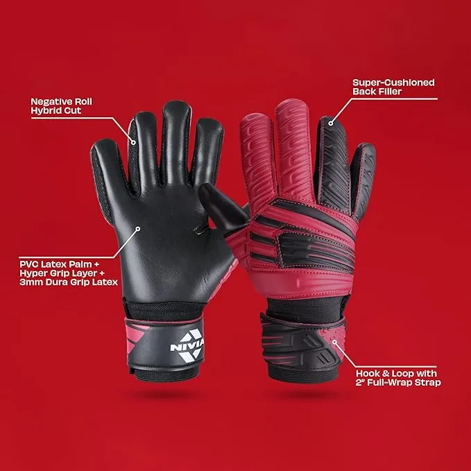 Nivia Raptor Torrido Goalkeeper Gloves Raptor Torrido Size S