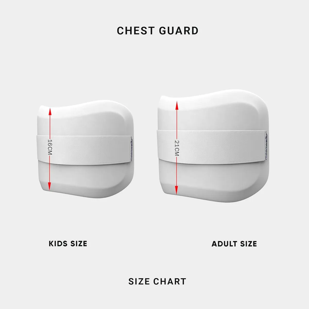 Moonwalkr Cricket Chest Guard White Youth