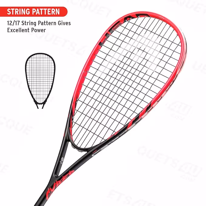 HEAD Cyber Pro Squash Racquet Pink/Black Pre-Strung
