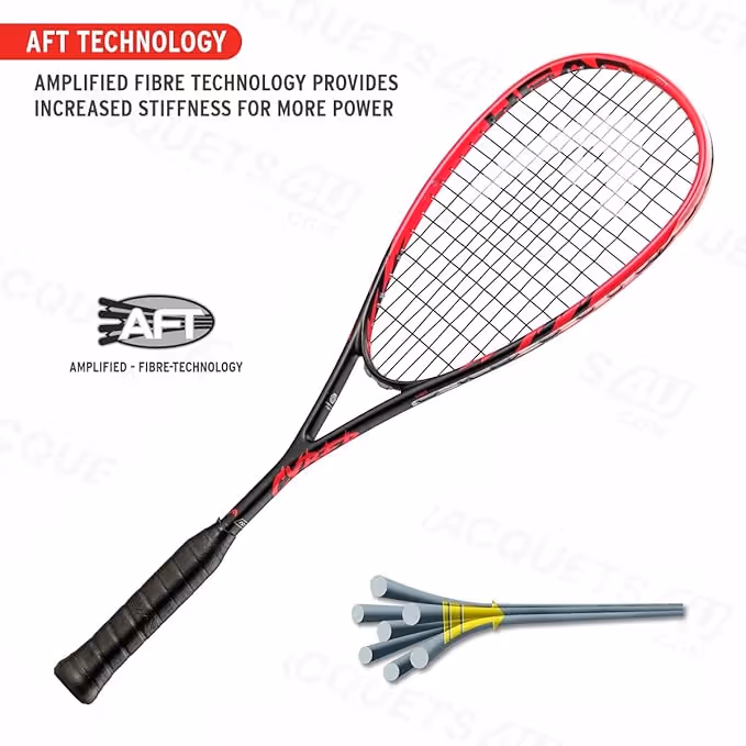 HEAD Cyber Pro Squash Racquet Pink/Black Pre-Strung