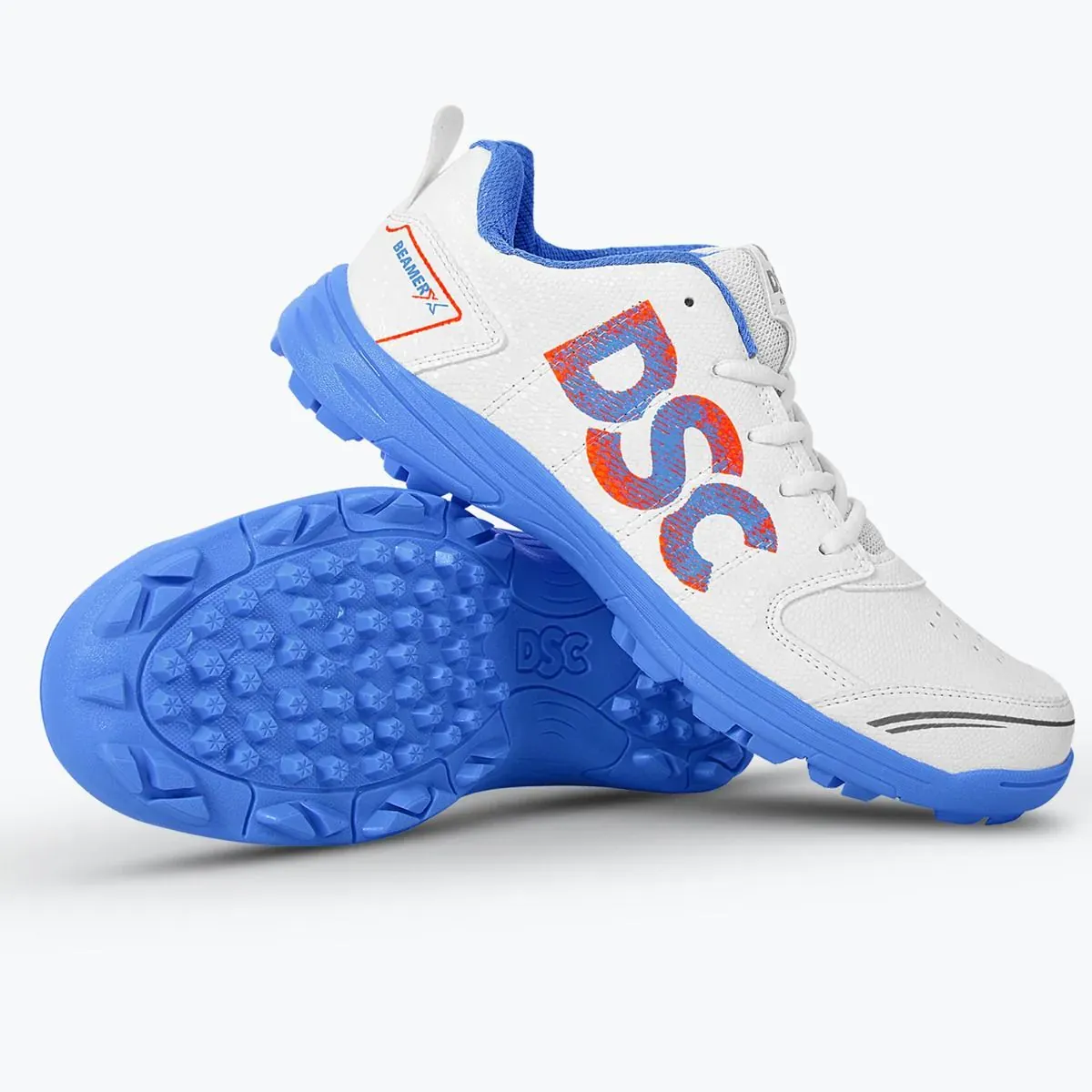 DSC Beamer X Cricket Shoes Pastel Blue White Size 8