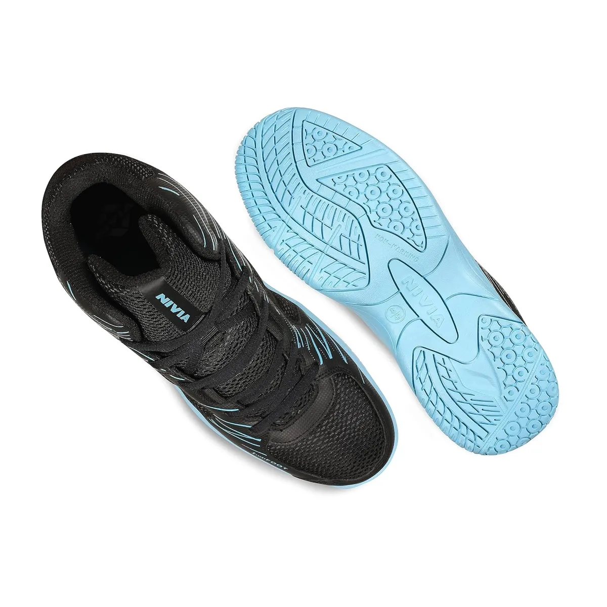 Nivia Panther 3.0 Kids Basketball Shoes Black Size 3 BS1655BK Synthetic Non-Marking Rubber