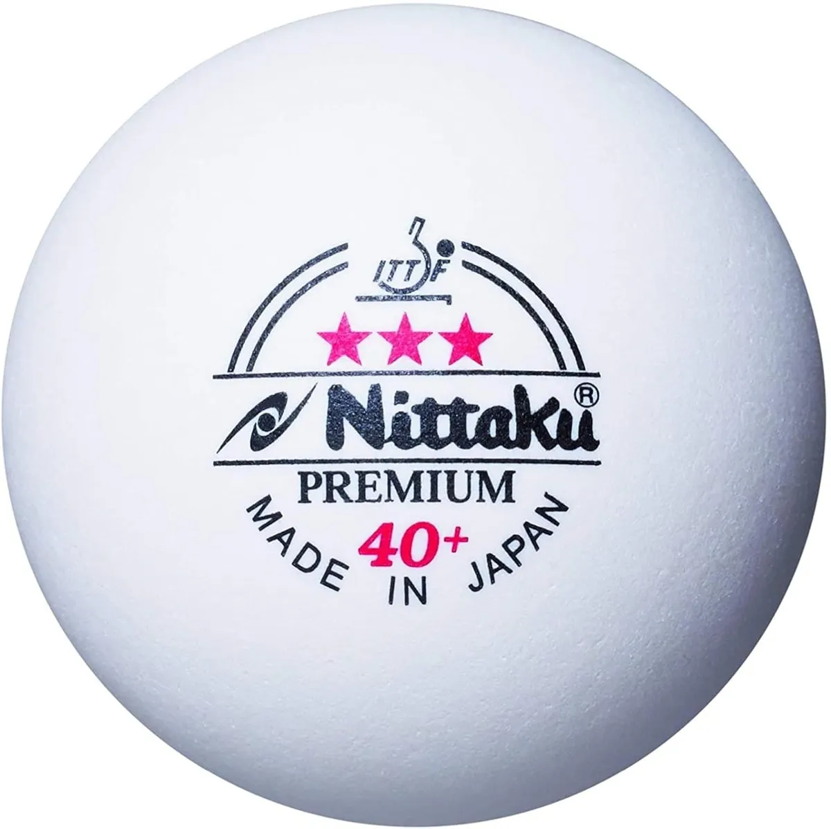 Nittaku 3 Star 40+ Plastic Premium Table Tennis Ball Single Ball 3 Star