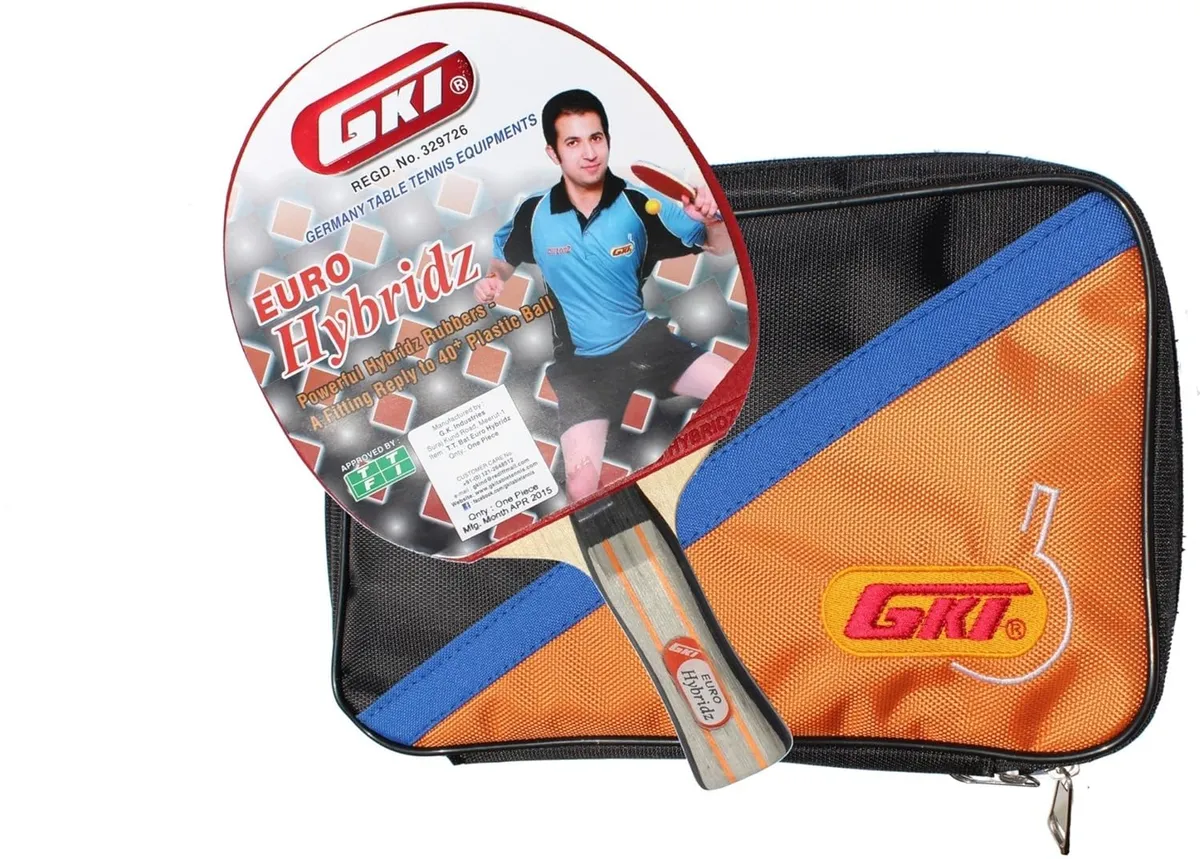 GKI Euro Hybridz Table Tennis Bat Recreational to Club
