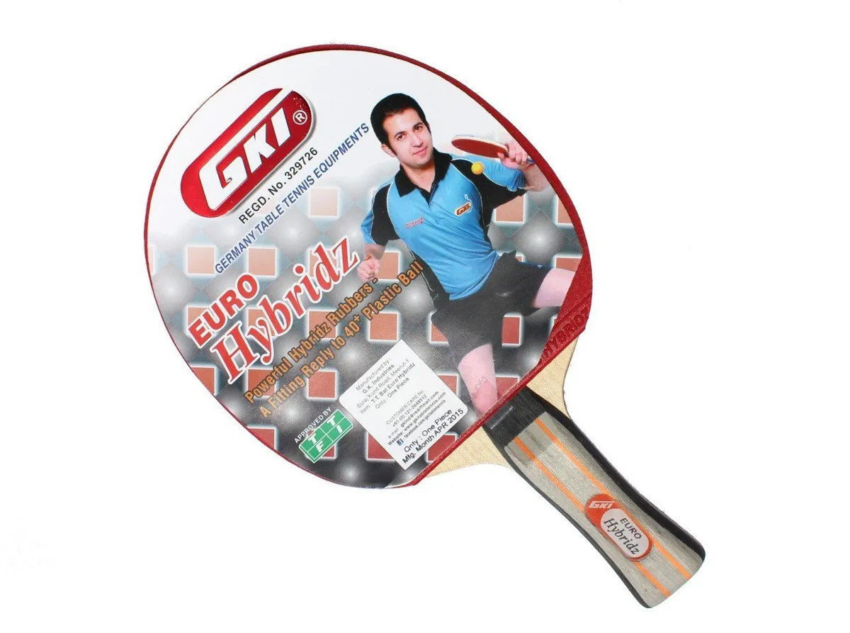 GKI Euro Hybridz Table Tennis Bat Recreational to Club