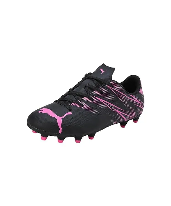 PUMA Attacanto FG/AG Youth Football Boots 107480_06 Yellow Blaze/PUMA Black UK Size 1