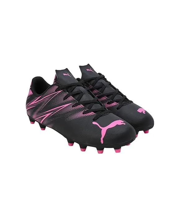 PUMA Attacanto FG/AG Youth Football Boots 107480_06 Yellow Blaze/PUMA Black UK Size 1