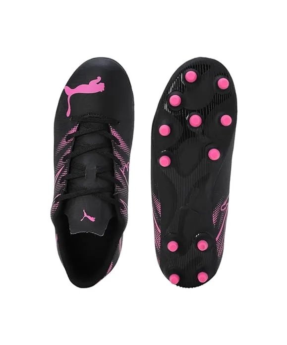 PUMA Attacanto FG/AG Youth Football Boots 107480_06 Yellow Blaze/PUMA Black UK Size 1