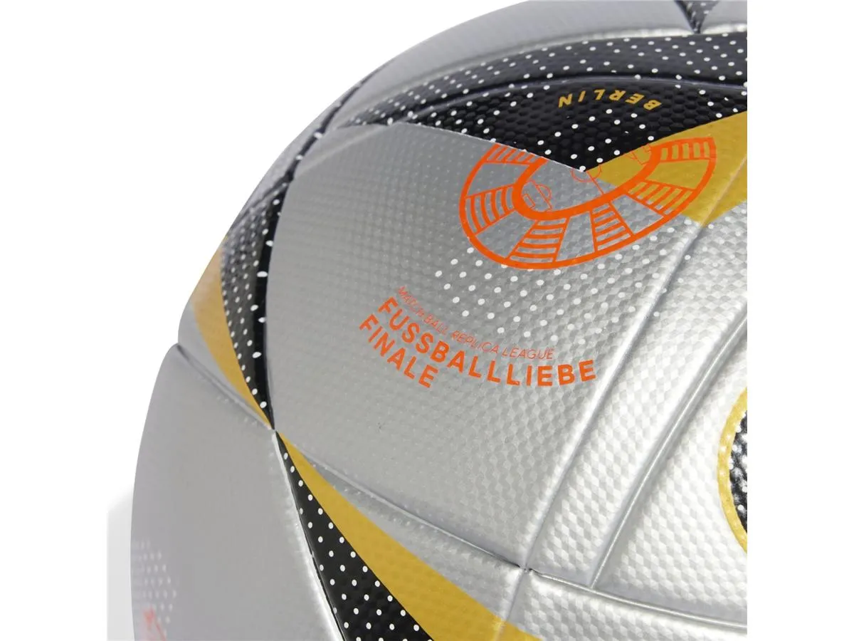Adidas Fussballliebe Finale UEFA Euro 2024 League Football Size 5 Silver