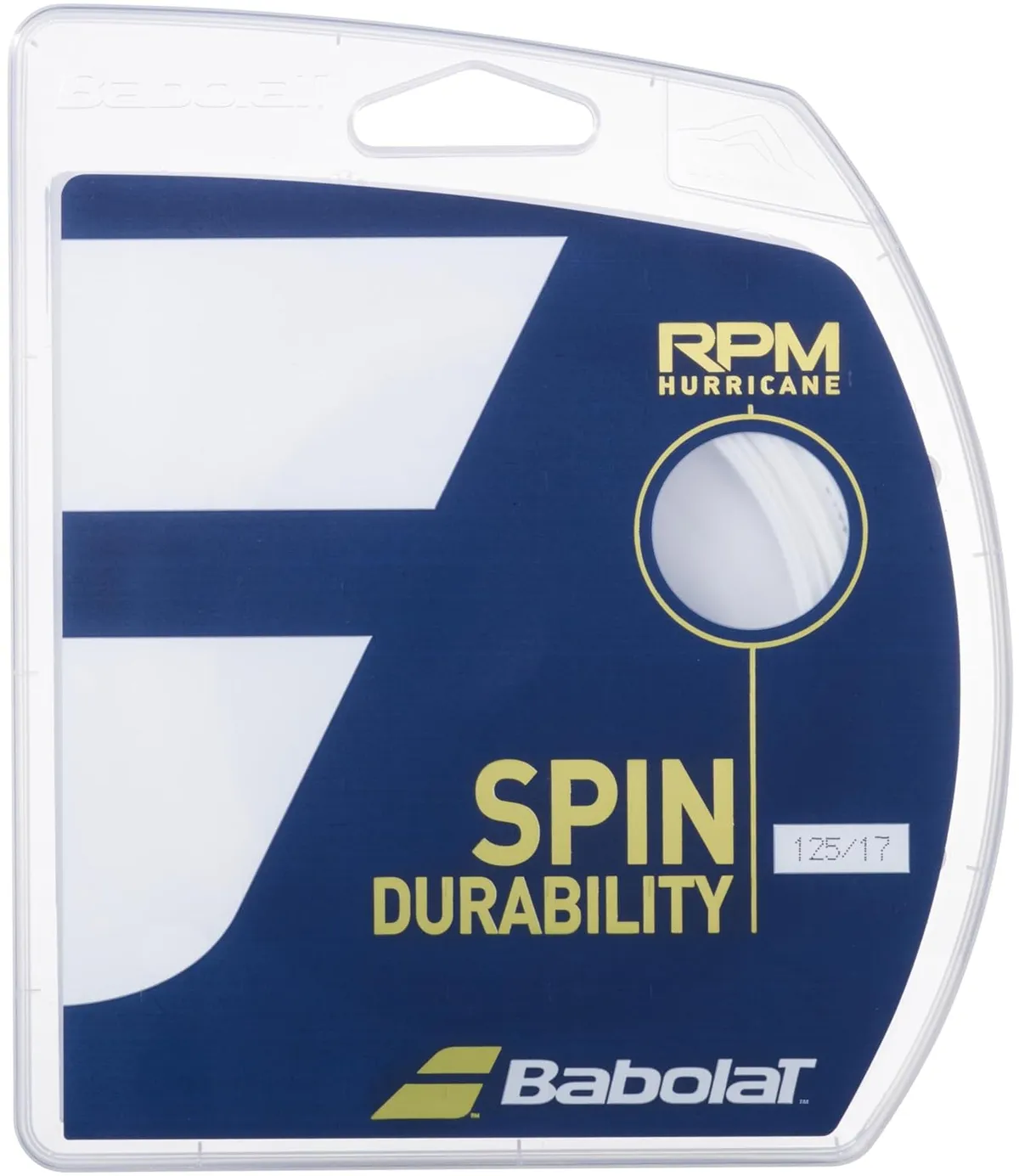 Babolat RPM Hurricane 12m Tennis String White 16 Gauge 1.30mm