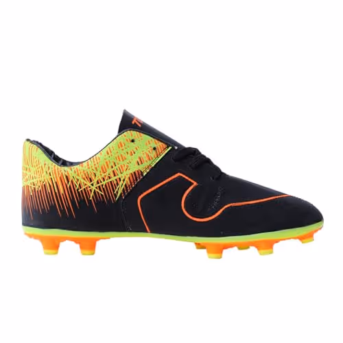 TOTAL Storm Football Studs Black/Lime/Orange UK Size 9
